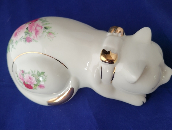 Formalities By Baum Bros. Sleeping Porcelain Cat Roses Unisex🌊🌟BUNDLE AND SAVE - Picture 6 of 16